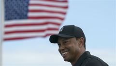 Tiger Woods pi tréninku.