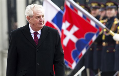 Prezident Milo Zeman na své první zahraniní návtv na Slovensku.