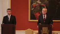 Prezident Miloš Zeman jmenoval Andreje Babiše (ANO) premiérem. | na serveru Lidovky.cz | aktuální zprávy