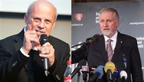 Michal Horáček (vlevo) a Mirek Topolánek (vpravo). Michal Horáček (vlevo) a Mirek Topolánek (vpravo).