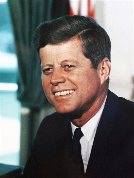 Americký prezident John F. Kennedy.