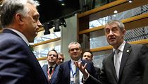 Český premiér Andrej Babiš (vpravo) v Bruselu před jednáním zemí Visegrádské... | na serveru Lidovky.cz | aktuální zprávy