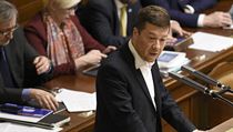 Předseda SPD Tomio Okamura na schůzi Poslanecké sněmovny. | na serveru Lidovky.cz | aktuální zprávy