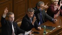Zleva ministr životního prostředí Richard Brabec, premiér Andrej Babiš, ministr... | na serveru Lidovky.cz | aktuální zprávy