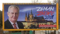Billboard na podporu kampaně Miloše Zemana. | na serveru Lidovky.cz | aktuální zprávy
