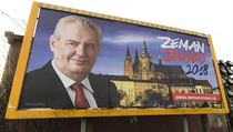 Billboard na podporu kampaně Miloše Zemana. | na serveru Lidovky.cz | aktuální zprávy