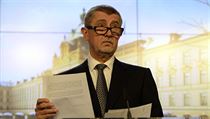 Andrej Babiš na tiskové konferenci po jednání vlády o programovém prohlášení. | na serveru Lidovky.cz | aktuální zprávy