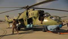Píprava afghánské Mi-24.