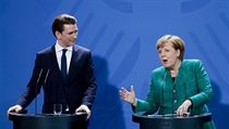 Německá kancléřka Angela Merkelová a její rakouský protějšek Sebastian Kurz. | na serveru Lidovky.cz | aktuální zprávy