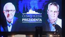 Prezidentsk duel na TV Prima esko hled prezidenta.