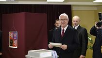 Prezidentsk kandidt Ji Draho odevzdal 26. ledna v praskch Lysolajch...
