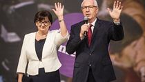 Jiří Drahoš se ženou po svém boku během tiskové konference. | na serveru Lidovky.cz | aktuální zprávy