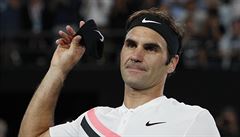 Roger Federer po výhe ve tvrtfinále Australian Open nad Tomáem Berdychem.