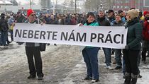 Demonstrace proti Janu Světlíkovi, majiteli Vítkovických strojíren. | na serveru Lidovky.cz | aktuální zprávy