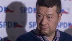 Tomio Okamura na jednání o vlád .