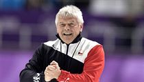 Petr Novák slaví stříbro Martiny Sáblíkové na trati 5000 metrů na ZOH 2018. | na serveru Lidovky.cz | aktuální zprávy