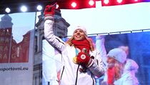 Praha, 26.2.2018, Staroměstské náměstí, přivítání olympioniků, Ester Ledecká,... | na serveru Lidovky.cz | aktuální zprávy