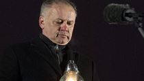 Andrej Kiska během minuty ticha za zavražděného novináře Jána Kuciaka a jeho... | na serveru Lidovky.cz | aktuální zprávy