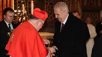 Kardinál Duka a prezident Miloš Zeman. | na serveru Lidovky.cz | aktuální zprávy