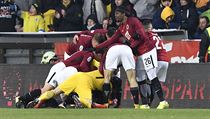 Utkání 21. kola první fotbalové ligy AC Sparta Praha - SK Slavia Praha. Radost... | na serveru Lidovky.cz | aktuální zprávy