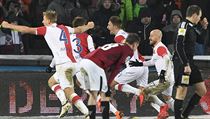 Utkání 21. kola první fotbalové ligy: AC Sparta Praha - SK Slavia Praha. Milan... | na serveru Lidovky.cz | aktuální zprávy