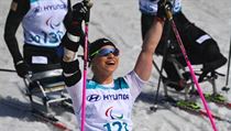 Oksana Mastersová po výhře v běhu na lyžích. | na serveru Lidovky.cz | aktuální zprávy