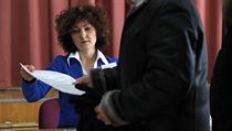 Volební místnost v Moskvě, kde je Vladimir Putin také největším favoritem. | na serveru Lidovky.cz | aktuální zprávy