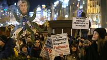 Na demonstraci za zachování svobody slova se na Václavském náměstí v Praze... | na serveru Lidovky.cz | aktuální zprávy