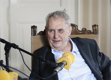 Prezident Milo Zeman poskytl na zámku v Lánech na Kladensku rozhovor...