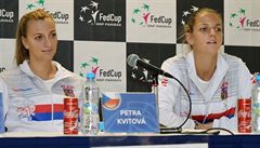 Petra Kvitová a Karolína Plíková.