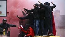 Fanoušci řádí před semifinále Ligy mistrů Liverpool vs. AS Řím. | na serveru Lidovky.cz | aktuální zprávy