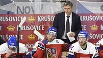 Utkání skupiny A mistrovství světa v hokeji: Švédsko - ČR. Nahoře trenér ČR... | na serveru Lidovky.cz | aktuální zprávy