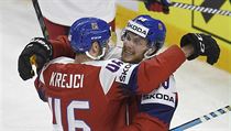 MS v hokeji 2018, Česko vs. Rusko. Česká úderná dvojice David Krejčí a David... | na serveru Lidovky.cz | aktuální zprávy