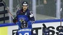 USA vs. Finsko. Sebastian Aho (čelem) slaví gól v americké síti. | na serveru Lidovky.cz | aktuální zprávy