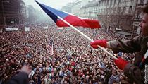 Václavské náměstí během listopadových dní roku 1989. | na serveru Lidovky.cz | aktuální zprávy