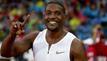 Sprinter Justin Gatlin z USA slaví výhru na Zlaté tretře 2018. | na serveru Lidovky.cz | aktuální zprávy