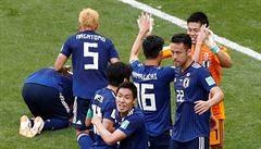 Vítzná radost japonských fotbalist.