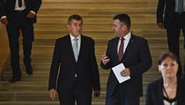 Premiér nové vlády Andrej Babiš (vlevo) a vicepremiér pověřený vedením... | na serveru Lidovky.cz | aktuální zprávy