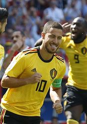 ŽIVĚ: Belgie - Tunisko 5:2. V úplném závěru snižuje Chazrí Belgičan Eden Hazard slaví úvodní gól zápasu s Tuniskem. | na serveru Lidovky.cz | aktuální zprávy