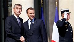 Premiér Andrej Babi se setkal s francouzským prezidentem Emmanuelem Macronem v...