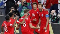 MS ve fotbale 2018, Kolumbie vs. Anglie: angličané slaví gól Kanea. | na serveru Lidovky.cz | aktuální zprávy