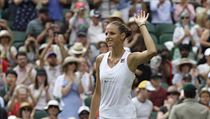 Česká tenistka Karolína Plíšková slaví postup do 3. kola Wimbledonu 2018. | na serveru Lidovky.cz | aktuální zprávy