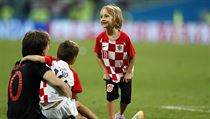 MS ve fotbale 2018, Rusko vs. Chorvatsko: Luka Modrič slaví se svými ratolestmi. | na serveru Lidovky.cz | aktuální zprávy