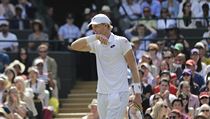 Kevin Anderson v zápasu Wimbledonu proti Rogeru Federerovi | na serveru Lidovky.cz | aktuální zprávy