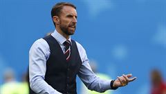 MS ve fotbale 2018, Belgie vs. Anglie: kou ostrovního výbru Gareth Southgate.