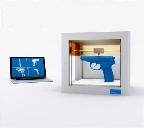 Tisknutí zbran na 3D tiskárn (ilustraní foto)