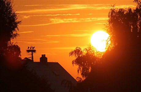 Svítání v Rudolci na Vysoin.