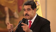 Venezuelský prezident Nicolás Maduro bhem svého projevu.