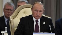 Ruský prezident Vladimír Putin na summitu.