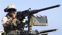 Kulomet M2 Browning připevněný na autě. | na serveru Lidovky.cz | aktuální zprávy